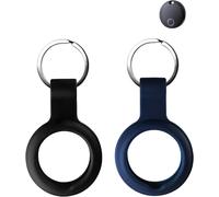 LETNERNY-Lot De 2 Coques De Protection Pour Hh-Tech Avec Porte-Clés En Silicone, Durable Et Élégante, Imperméable, Anti-Chute, Noir/Bleu