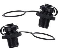 Letnerny-Lot De 2 Valves D'air Adaptateur De Soupape Bouchons Pour Bateau Gonflable De Kayak, Noir