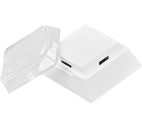 LETNERNY-Lot De 24 Touches Double Couche Instantanément Personnalisées Avec Capuchon Transparent Pour Autocollants Amovibles Ou Chutes De Papier Compatibles Avec Les Commutateurs Cherry Mx (24 Pièces