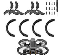 Letnerny-Lot De 4 Anneaux De Protection De Pare-Chocs Pour Dji Avata 2 Propeller Guard,Protecteur D'hélice Pour Dji Avata, 2 Paires De Lames En Spirale, Adaptées Aux Accessoires Dji Avata 2 Fly More