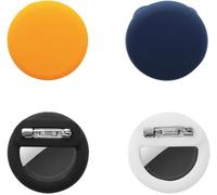 LETNERNY-Lot De 4 Coques De Protection En Silicone Pour Tracker Gps - Avec Épingles De Sûreté - Convient Pour Les Enfants, Les Personnes Âgées, Les Animaux Domestiques - Noir/Blanc/Orange/Bleu