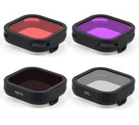 LETNERNY-Lot De 4 Filtres D'Objectif D'Appareil Photo Pour Gopro Hero 12/11/10/9 Noir Cpl, Nd16, Rouge, Magenta Filtres, Matière Plastique, Couleurs Cpl/Nd16/Rouge/Magenta