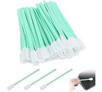 LETNERNY-Lot De 50 Cotons-Tiges Longs En Fibre De Polyester Sans Poussière Pour Appareil Photo, Objectif, Disque Dur, Imprimante À Jet D'Encre (128 X 15,6 Mm)