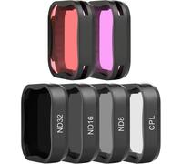 LETNERNY-Lot De 6 Filtres D'Objectif Pour Gopro Hero 7 6 5 Noir (Nd8, Nd16, Nd32, Cpl, Magenta Filtre), Filtre Circulaire Polarisant Et Plongée À Densité Neutre Pour Caméra Gopro Hero 5 6 7 Noir