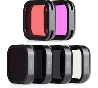 LETNERNY-Lot De 6 Filtres D'Objectif Pour Gopro Hero 9 Noir (Nd8, Nd16, Nd32, Cpl, Filtre Magenta), Filtres Circulaires Polarisants Et De Plongée À Densité Neutre Pour Caméra Gopro Hero9 Noir