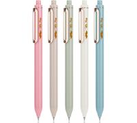 Letnerny-Lot De 6 Stylos À Encre Gel Rétractables À Pointe Fine, Corps Morandi, Encre À Séchage Rapide