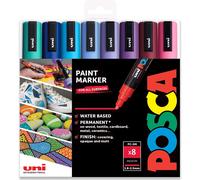 Letnerny-Lot De 8 Marqueurs À Peinture Pc-5m - Pointe De 1,8 À 2,5 Mm - Spectre (B) - Pochette En Plastique