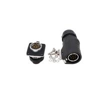 LETNERNY-Lp20 Waterproof Aviation Connector Ip65 Solar Panel Charge Connector Schnellanschluss Stecker Und Buchse Led Outdoor Power Connector (8Pin, Male Plug & Female Socket)