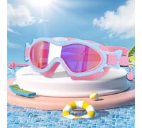 Letnerny-Lunettes De Natation Pour Enfant, Lunette Piscine Enfant Joints En Silicone Anti-Fuites Et Protection Uv Pour Garçons Et Filles Plongée Lunettes Lentille Anti-Buée Masque Pour 4-14 Ans