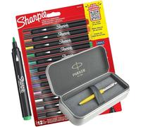 Letnerny-Marqueurs Créatifs En Acrylique Avec Stylo Parker Jotter Et Trousse En Métal Ensemble De Papeterie Scolaire Marqueurs À Base D'eau, Travail Du Verre Stylo À Bille Fantaisie