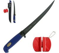 Letnerny-Martef Couteau À Fileter 30,6 Cm, Revêtement Extrêmement Tranchant Et Flexible + Aigu Ur Lansky Crock Stick