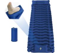 Letnerny-Matelas Camping, Ultraléger, Isolant Matelas Gonflable, Matelas Tapis De Couchage Avec Pompe À Pied Intégrée Pliable,Matelas Auto-Gonflants Pour Le Camping Pour Camping, Randonnée-Vert (Bleu