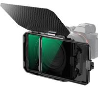 LETNERNY-Matte Box Et Filtre Carré Nd4 + Nd32 Avec 2 Plateaux De Filtre 4"X5.65" Et 5 Bagues Adaptateurs 67/72/77/82/95Mm