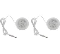 LETNERNY-Mini Haut-Parleurs 2 Pièces Oreiller De Son Haut-Parleur D'Oreiller De Laboratoire De Son Musical Remplacement Des Écouteurs De Bandeau Mini Haut-Parleurs Musique Galet
