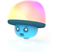 LETNERNY-Mush - Bleu Enceinte Bluetooth Waterproof, Son Puissant, Multifonction, Se Ventouse Partout