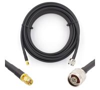 LETNERNY-N Mâle À Sma Mâle 2M Cable Coaxial 50Ohm 5D-Fb Ø7.5Mm Câble D'Extension Exterieur À Faible Perte Rallonge Etanche Pour Routeur Wifi Radio Antenne Lte Gsm Amplificateur 4G 5G 6G Lte Hotspot
