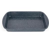 Letnerny-Nightfall Stone Plat À Rôtir 38 Cm, Plaque À Four Rectangulaire, Surface Antiadhésive, Nettoyage Facile, Acier Au Carbone, Sans Pfoa, Utilisable Au Four Jusqu'à 220°C, Bleu, Rh00999eu