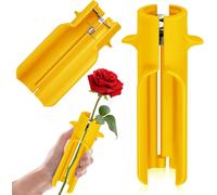 LETNERNY-Outil Pour Enlever Les Épines De Rose, Nettoyeur De Fleurs, Coupe-Épines, Outil Pour Enlever Les Feuilles, Jaune, Compositions Florales, Sans Effort, Nouvelles Améliorations, Fleuriste Profe