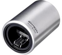 Letnerny-Ouvre-Bouteille Automatique, Pour Ouvrir Les Bouteilles À Bouchon Couronne, Aluminium Brossé, Push&pull, Argenté, 5,3 X 5,3 X 8 Cm