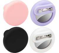 LETNERNY-Pack De 4 Pour Airtag Enfants Cachés, Housse De Tracker Gps En Silicone, Anti-Retrait, Convient Aux Enfants, Aux Personnes Âgées, Aux Sacs À Dos (Noir Blanc Rose Violet)