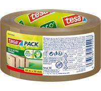LETNERNY-Pack Eco Et Ultra Strong Ruban Adhésif Pour Paquets - Ruban Adhésif Fabriqué À Partir De Matériaux Réutilisés - Fermeture Sûre Des Paquets Pesant Jusqu'À 30 Kg - 1 Rouleau De 50 M X 50 Mm