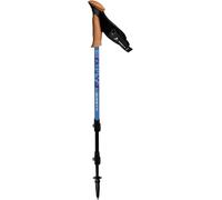 Letnerny-- Paire De Bâtons De Randonnée Au Décors Du Massif Des Alpes 3 Brins Avec Easy Lock - Bâtons De Marche Vendus À La Paire - Noir Et Bleu - Taille Unique