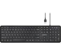 LETNERNY-Periboard-210 Us Wired Full-Size Usb Keyboard With Quiet Scissor Keys For Desktop, Laptop, And Tablet - Black - Us English Qwerty¿