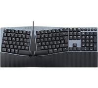 LETNERNY-Periboard-535 Rd Clavier Ergonomique Mécanique Filaire - Touches Linéaires Rouges - Macro Programmable - Compatible Avec Windows Et Mac Os X - Disposition Qwerty Français