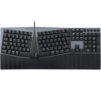 LETNERNY-Periboard-535Br Clavier Mécanique Ergonomique Filaire - Touches Plates Avec Interrupteurs Marron - Fonctions Programmables - Compatible Avec Windows Et Mac Os X - Qwertz Allemand