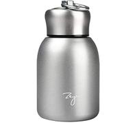 Letnerny-Petite Bouteille D'eau Isotherme Sous Vide - Mini Bouteille D'eau Isotherme - Anti-Fuite - Pour La Maison, L'extérieur, Les Voyages, Le Sport - 280 Ml (Argent)