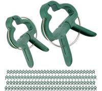 LETNERNY-Pinces Pour Jardin, 120 Pièces, Petites & Grandes Attaches, Plantes Grimpantes, Clips En Plastique, Vert