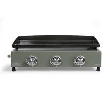 LETNERNY-Plancha Gaz 3 Brûleurs Doc234 - Puissance Totale De 7,5 Kw, 62 X 34,5 Cm De Cuisson, 6 À 8 Personnes, Butane Et Propane