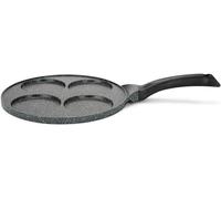 Letnerny-Poêle À Pancakes Mep148 - Antiadhésif, Ø 26cm, 4 Empreintes De Ø 10cm, Manche Bakélite, Tous Feux Dont Induction