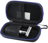 Letnerny-Portable Dur Voyage Cas Sac Étui Pour Merkur Merkur 34c Rasoir Classique Résistant