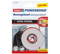 LETNERNY-Powerbond Ultra Strong - Ruban De Montage Double Face Extra Fort Pour Fixation Permanente À L'Extérieur Et À L'Intérieur - 1,5 M