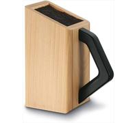 Letnerny-Profi Bloc À Couteaux Sans Contenu, Rangement De Couteaux, En Bois De Hêtre, Beige Amande
