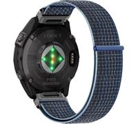 Letnerny-Quickfit 22mm Bracelet Pour Garmin Fenix 8 47mm/Fenix E 47mm/Fenix 7 Pro Solar/Fenix 7/Epix 2 Pro 47mm, Nylon Bracelet Pour Garmin Fenix 6 Gps/Fenix 6 Pro Gps/Fenix 5/Fenix 5 Plus - Bleu