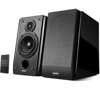 LETNERNY-R1850Db Enceintes De Bibliothèque Paire 2.0 Actives D'Enceintes Bluetooth Stéréo Hifi Avec Ampli Et Sortie Subwoofer Idéale Pour Home Cinéma, Pc Et Téléphone