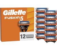 Letnerny-Recharges De Rasoir Fusion5 Pour Hommes, Pack De 12, Authentiques, Cartouches Avec Bande Lubrifiante Et 5 Lames Pour Un Ra Manuel Efficace, Compatibles Avec Les Manches De La Série Fusion