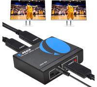 LETNERNY-Répartiteur Hdmi 4K 1 Entrée 2 Sorties ¿ Ultra Hd 4K @ 30 Hz 1 X 2 V 1.4 Hdcp, Alimentation Hdmi Prend En Charge 3D Full Hd 1080P Pour Xbox, Ps4 Ps3 Fire Stick Blu Ray Apple Tv Hdtv ¿ Adapta