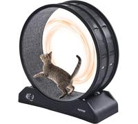 Letnerny-Roue D'exercice Pour Chat 800 Mm Grande Roue De Course Avec Frein Sécurisé, Piste Recouverte De Moquette, Tapis Roulant Silencieux Intérieur Pour Perte Poids, Santé D'animaux De Compagnie, N