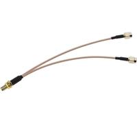 LETNERNY-Rp-Sma Femelle À Double Rp-Sma Mâle V Type Séparateur Adaptateur Câble 50Ohm 15Cm Wifi Antenne Connecteur Compatible Avec 4G Lte Routeur De Téléphone Maison Passerelle Modem