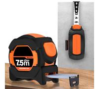 LETNERNY-Ruban À Mesurer 7.5 M, Mètres À Ruban Autobloquant Colle Poche, Acier Ruban Metre, Résistant Aux Chutes Et L'Usure, Ruban À Mesurer Métrique, Adapté Aux Mesures De Distance, Hauteur, Menu ri