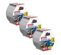 LETNERNY-Ruban Adhésif Aluminium ¿ Lot De 3 - Bande Auto Adhésive En Aluminium Pour La Réparation Et L'Isolation De Surfaces Métalliques ¿ Résistante Haute Température, Imperméable ¿ 3X 10 M X 50 Mm