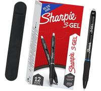 Letnerny-S Gel Lot De 12 Stylos À Encre Bleue 0,7 Mm, Taille M, Avec Étui En Velours Et Étui En Velours