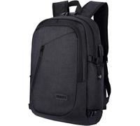 LETNERNY-Sac À Dos Pour Ordinateur Portable 15.6 Sac À Dos D'Affaires Noir Cadeau Idée Pour Femmes Hommes Loisirs/Affaire/Collège (Noir) Noir