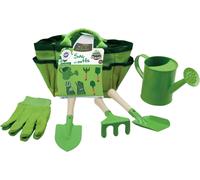 LETNERNY-Sac De Jardinage 6 Pieces - Outils De Jardinage - 170064 - Métal - Jardin - Nature - Plante - Fleurs - Pelle - Rateau - Arrosoir - Gant - Jeu Pour Enfant - À Partir De 3 Ans