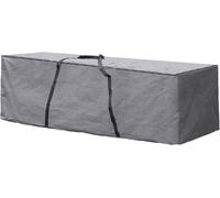 LETNERNY-Sac De Rangement Pour Coussin DExt¿¿rieur Xl, Housse Coussin De Jardin, Rangement Coussin Salon De Jardin, Sac Hivernage, Rangement ¿¿tanche, Imperm¿¿able, Gris, 200 Cm X 75 Cm X 60 Cm