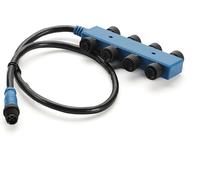 LETNERNY-Sc-N2K_9Pa Nmea 2000 T Connector 4Port//5Port/6Port/7Port/8Port/9Port M12 Thread Ip67 Waterproof (Tee) T-Connector,N2K Starter Kit De Démarrage Pour (1Male 8Female With 50Cm Cable)