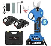 LETNERNY-Secateur Electrique Avec Écran 30Mm Sécateur À Batterie Rechargeable,2 * 2000 Mah Batteries De 21V, Sk7 Lame Tranchante, Fur Les Arbres Fruitiers